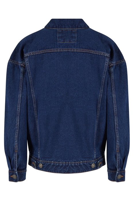 LADIES OVERSIZED 90‘S DENIM JACKET MID INDIGO WASHED 5