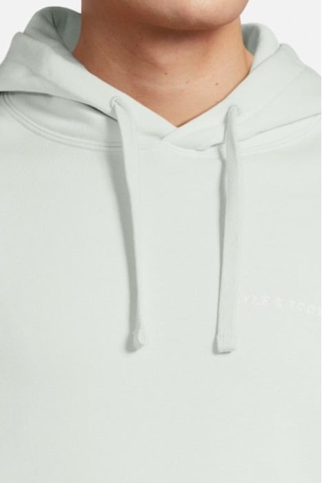 EMBROIDERED HOODIE LOWLAND BLUE/ WHITE 4