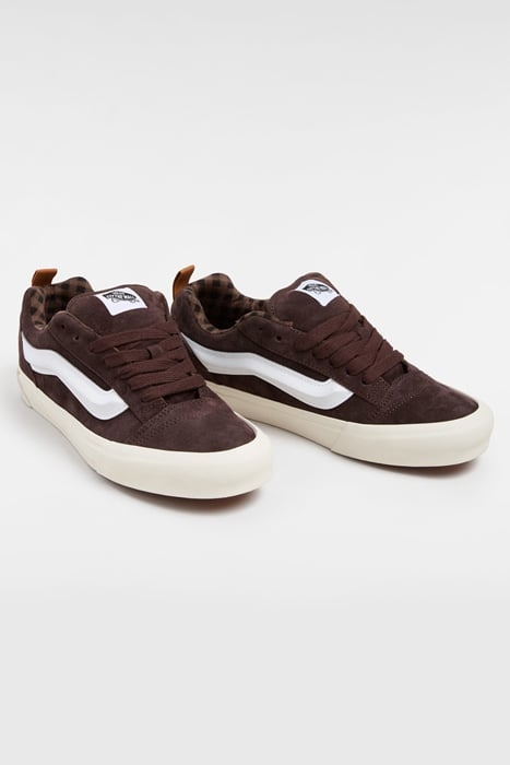 KNU SKOOL PIG SUEDE PLAID BROWN 3