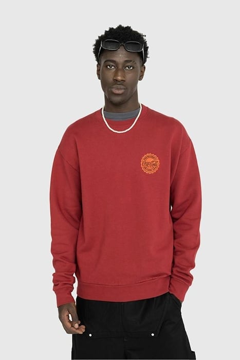 HIGHSNOBIETY X COCA-COLA ZERO SUGAR – CREWNECK BURGUNDY 1