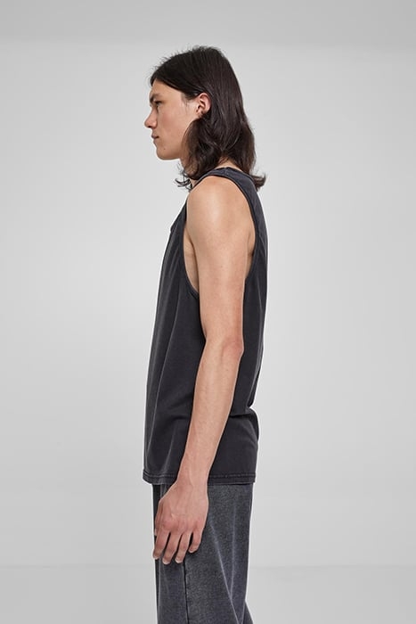 HEAVY OVERSIZED ACID WASH TANK BLACK 6