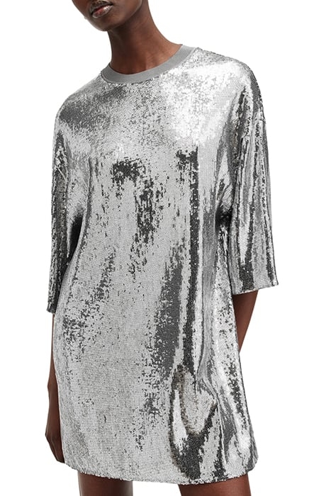 OPAL LOGO DRESS SILVER/BLACK 1