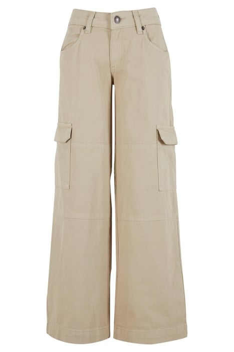 LADIES LOW WAIST CARGO DENIM OFFWHITE RAW 4