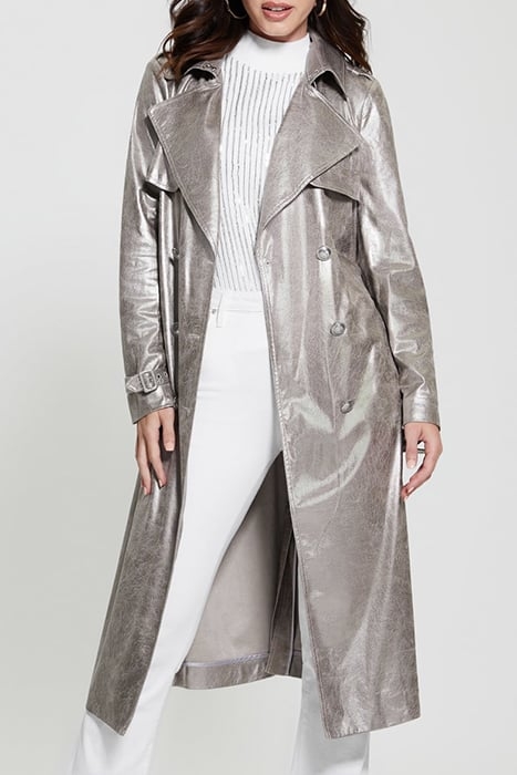ADELE TRENCH GUNMETAL METALLIC 6