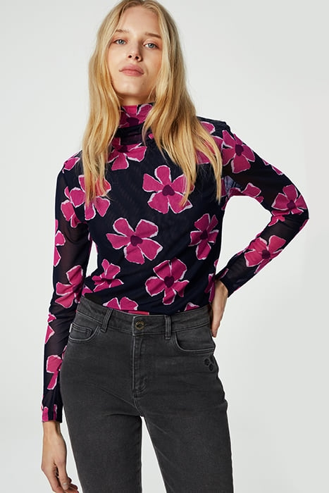 JANE TOP LOLLIPOP PINK/BLACK 1