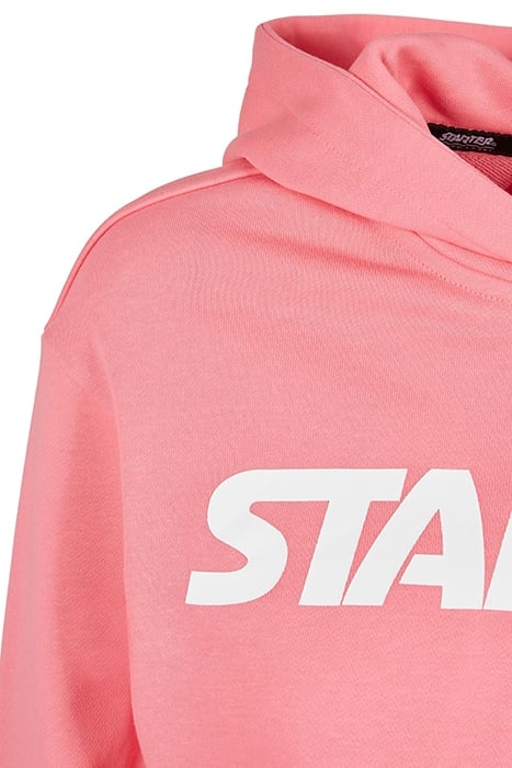 LADIES STARTER CROPPED HOODY PINKGRAPEFRUIT 8