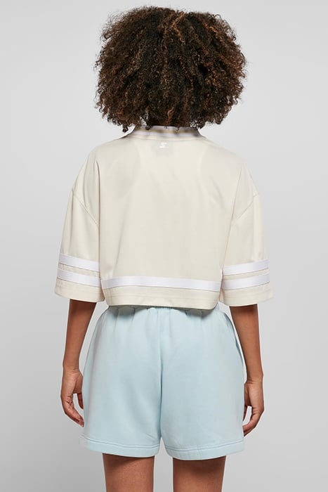 LADIES STARTER CROPPED MESH JERSEY PALEWHITE/WHITE 2