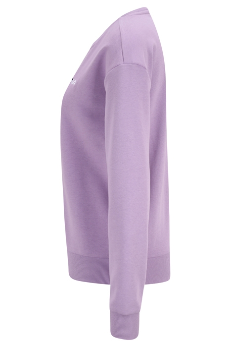 BANTIN SLIGHTLY CROPPED CREW SWEAT VIOLA 5