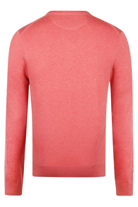 V-NECK SWEATER CORAL RED 5