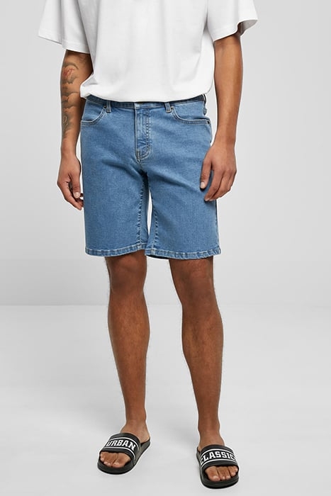 RELAXED FIT JEANS SHORTS LIGHT BLUE WASHED 1