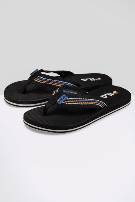 RAVELLO SLIPPER BLACK-VALLARTA BLUE 2