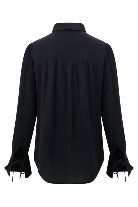 CREPE SHIRT L/S SZ18 BLACK 2