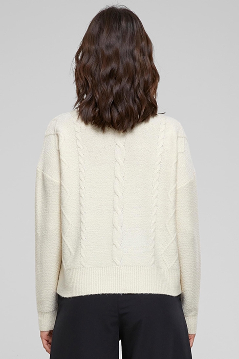 LADIES CABEL KNIT SWEATER SAND 2