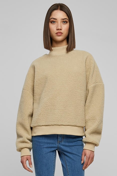 LADIES SHERPA CREWNECK WETSAND 1