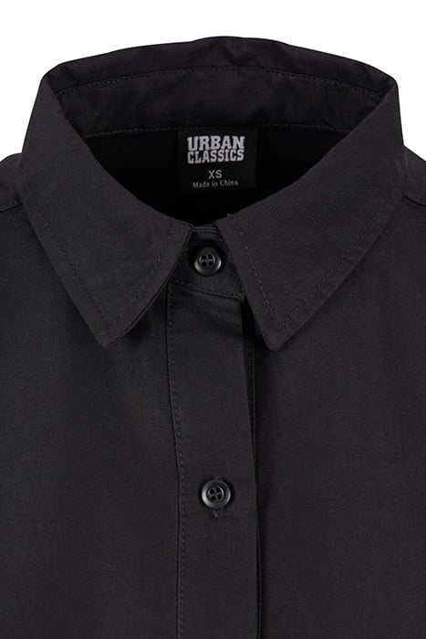 LADIES OVERSIZED TWILL SHIRT BLACK 8