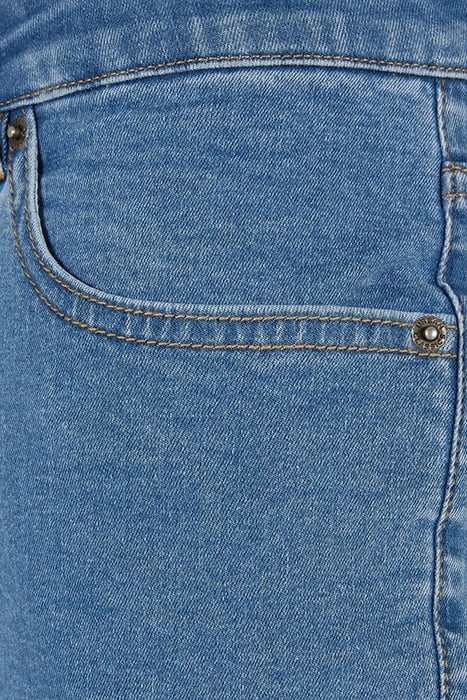 RELAXED FIT JEANS SHORTS LIGHT BLUE WASHED 8