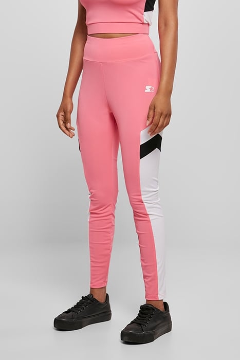 LADIES STARTER HIGHWAIST SPORTS LEGGINGS PNKGRPFRT/WHT/BLK 1