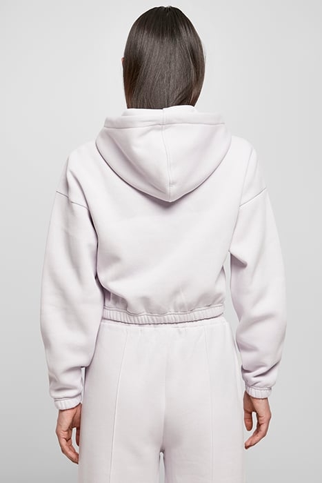 LADIES SHORT OVERSIZED SWEAT HOODY SOFTLILAC 2