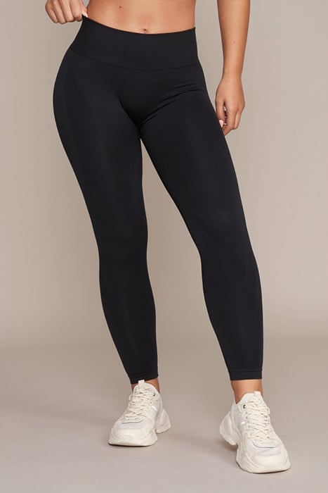 GOLDIE - WOMEN'S SEAMLESS SCRUNCH TIGHTS BLACK 1