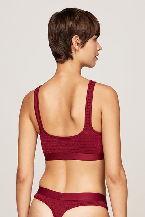BRALETTE LIFT LUREX PINSTRIPE LUREX ROUGE 2