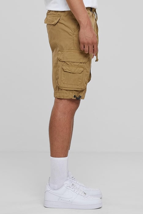 DOUBLE POCKET CARGO SHORTS DARKSAND 7
