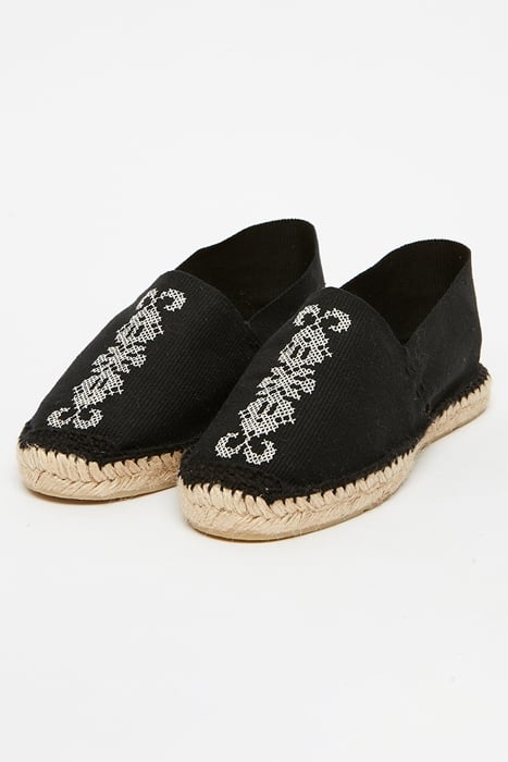 AURIANE ESPADRILLES BLACK ECRU 2