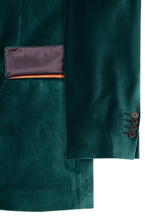 GENTS TAILORED FIT 2 BTN JACKET PETROL GREEN 4