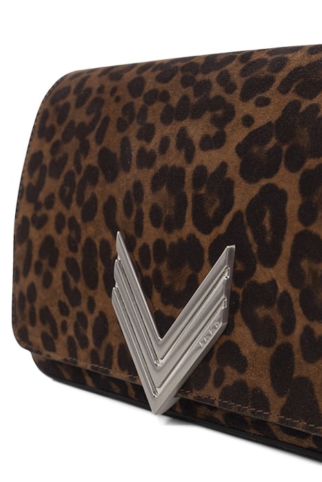 CAMEL LEOPARD MOTIF SUEDE 111 MEATPACKING BAG 3