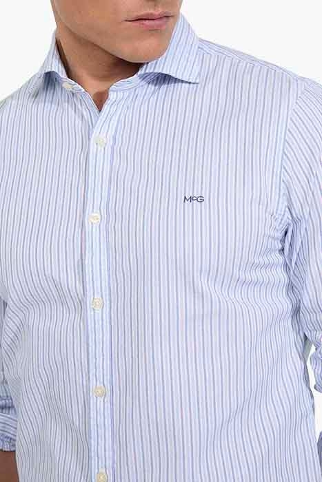 STRIPE SHIRT MEDIUM BLUE 7