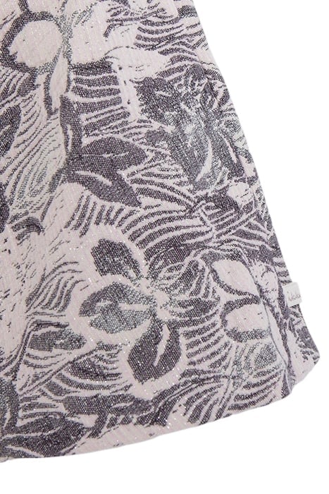 GIRL'S ECRU JACQUARD FLORAL MAXI SKATER DRESS 6