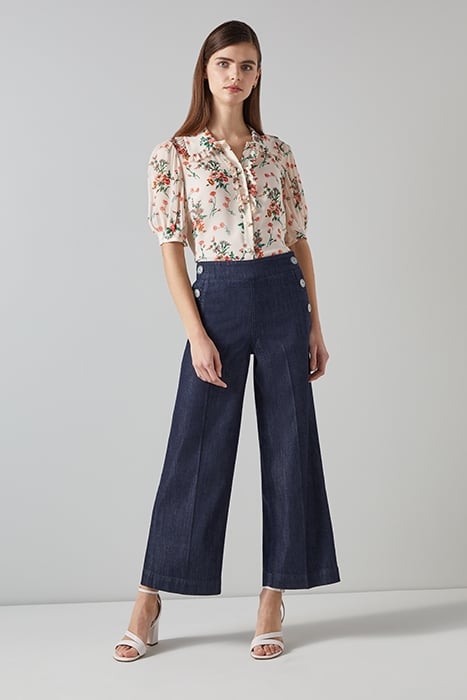 NUR CROP STRAIGHT JEANS INDIGO 4