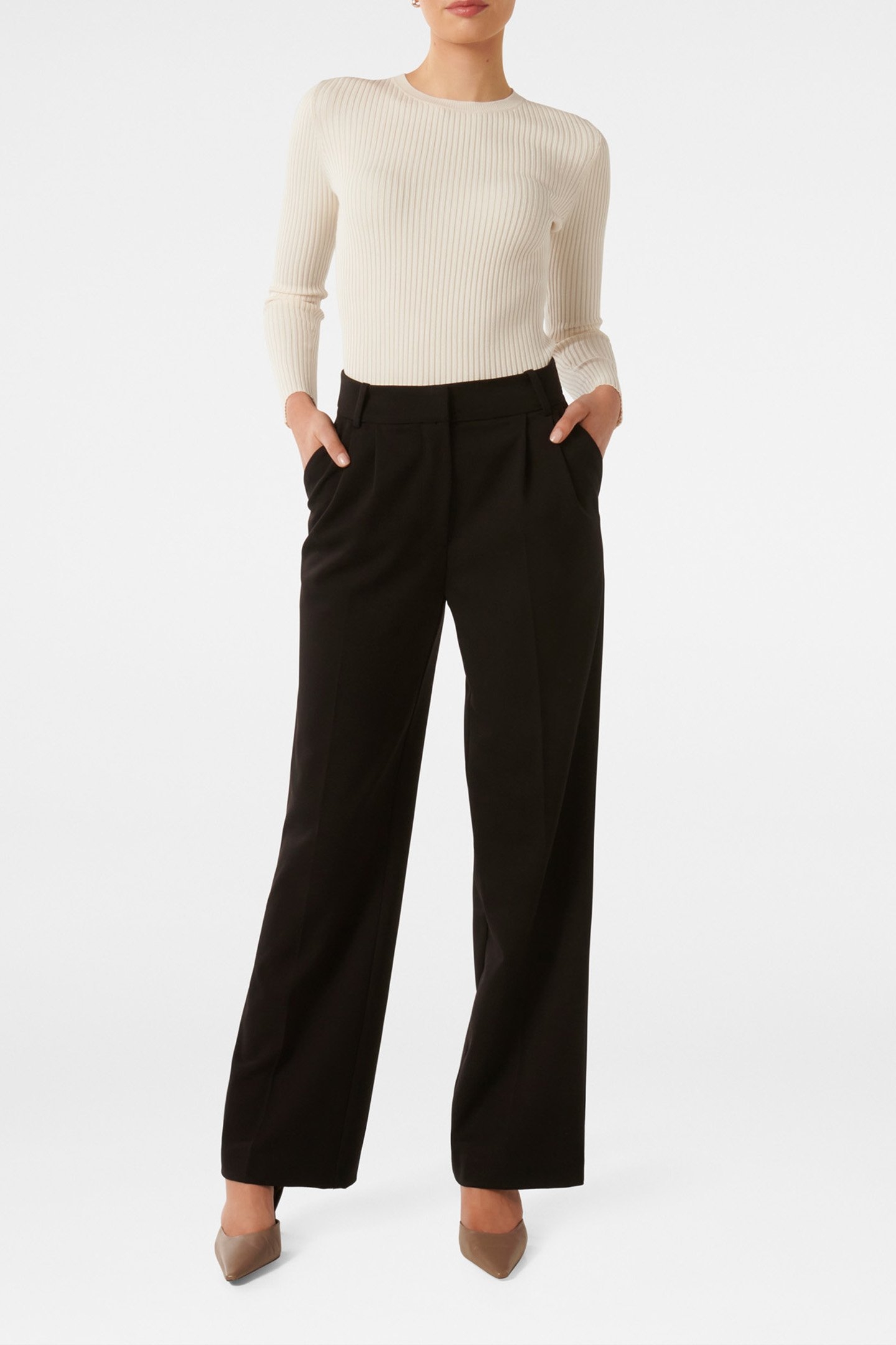 SIENNA LAYERING RIB KNITTED TOP CREAM 3