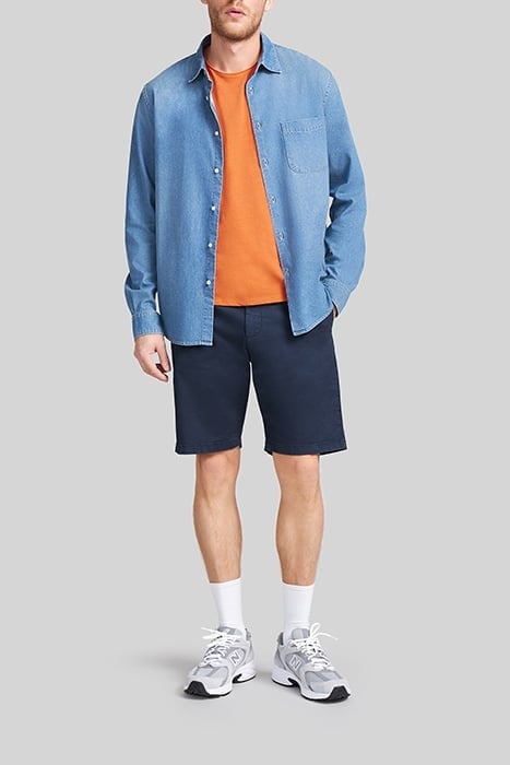 ORANGE ORGANIC COTTON ESSENTIAL ROUND-NECK T-SHIRT 7