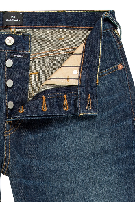 MENS TAPERED FIT JEAN COLOUR WASH 3