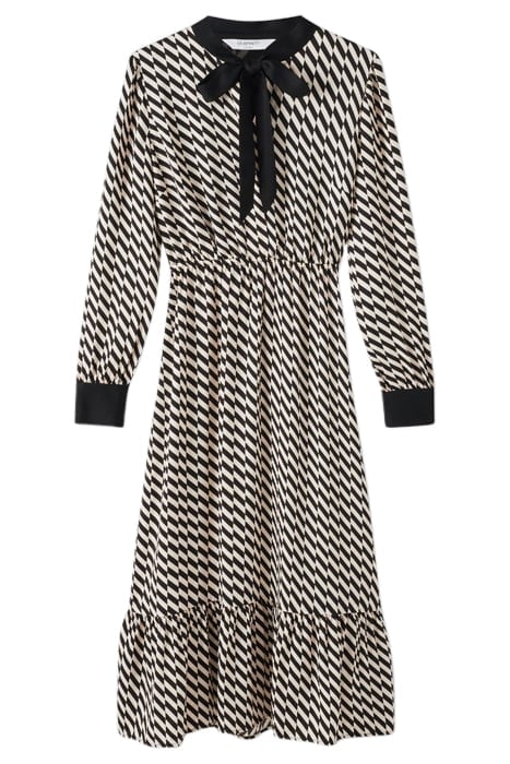 BRIDGET - MIDI DRESS BLACK/CREAM 3