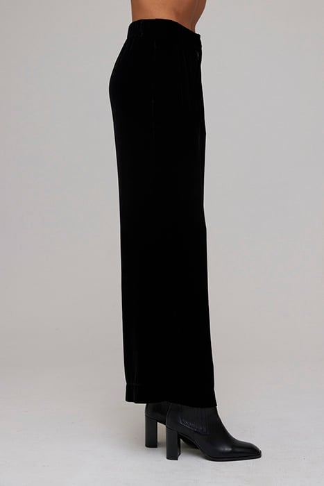 PLEATED WIDE LEG TROUSER BLACK 3
