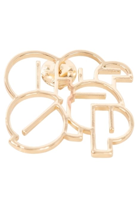ALEA - BROCHE FORME MONOGRAM EN MÉTAL DORÉ 2