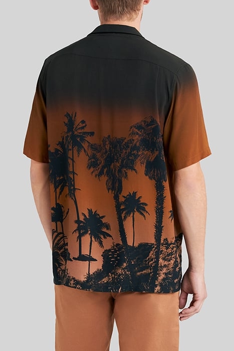 LENZING™ ECOVERO™ REGULAR SHIRT WITH PALM TREE IMAGE 2