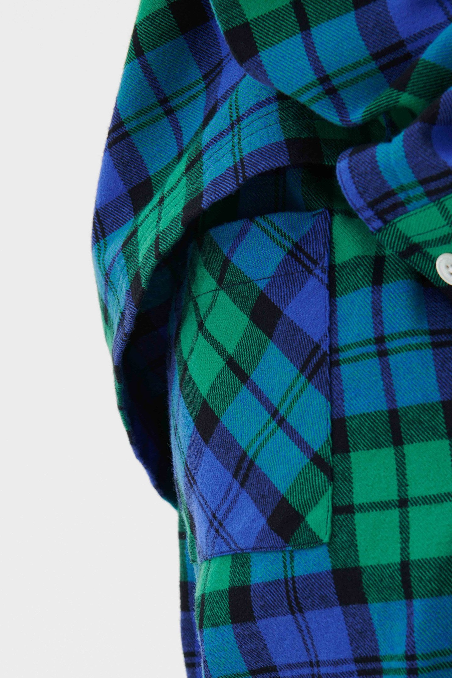 UNISEX FLANNEL, PYJAMAS PANTS BLUE GREEN PLAID 3