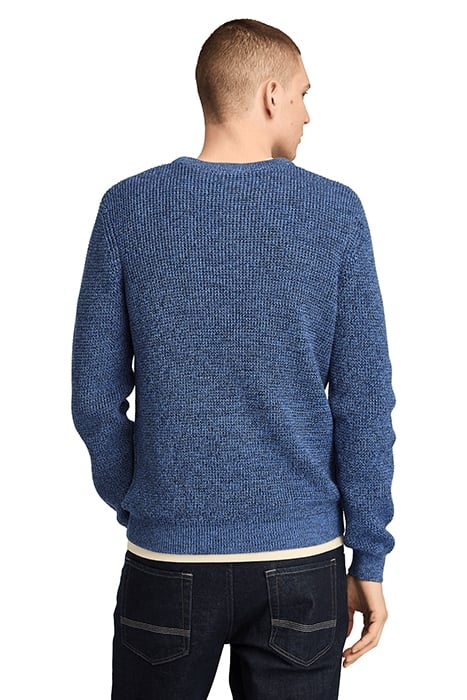 WILLIAMS RIVER CREW NECK SWEATER DARK SAPPHIRE HEATHER 2