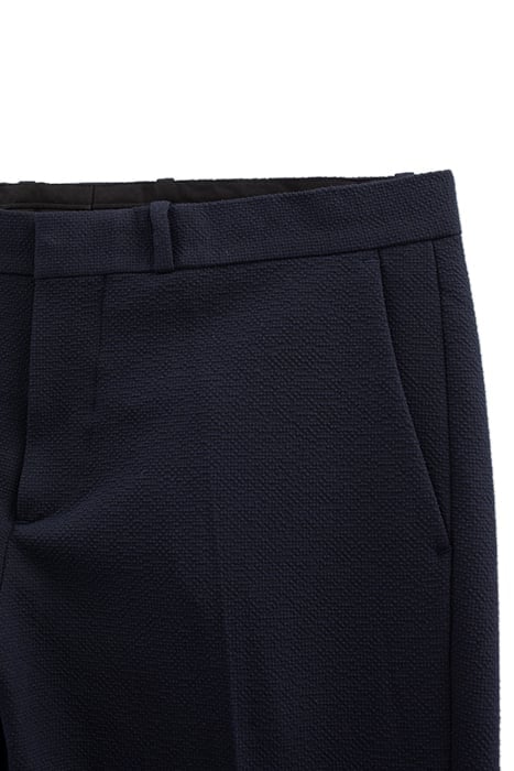 NAVY SEERSUCKER SLIM SUIT TROUSERS 6