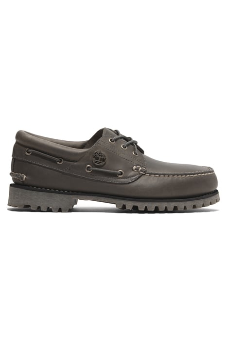 TIMBERLAND AUTHENTIC BOAT SHOE MEDIUM GREY FULL GRAIN 1
