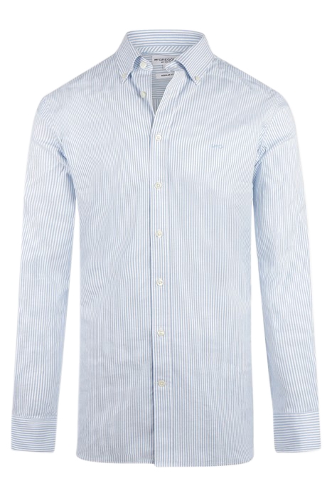 STRETCH OXFORD SHIRT SMALL STRIPE LIGHT BLUE 4