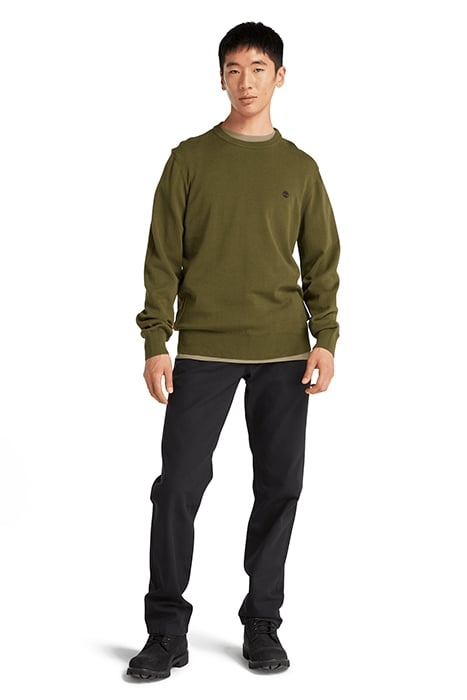 WILLIAMS RIVER COTTON YD SWEATER DARK OLIVE 3