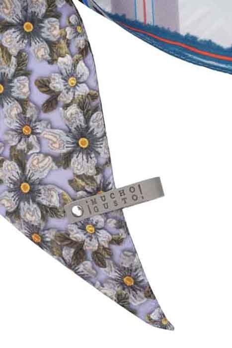 SILK SCARF ST. TROPEZ LIGHTBLUE PATCHWORK 1