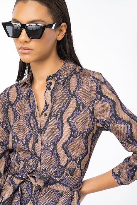 SUSHI DRESS MULT. BROWN/LILAC 6