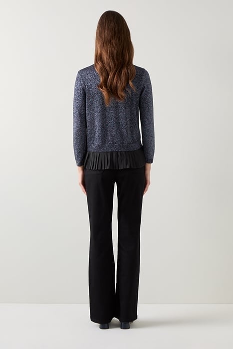 MARY PLEATED KNITTED SWEATER BLACK 3