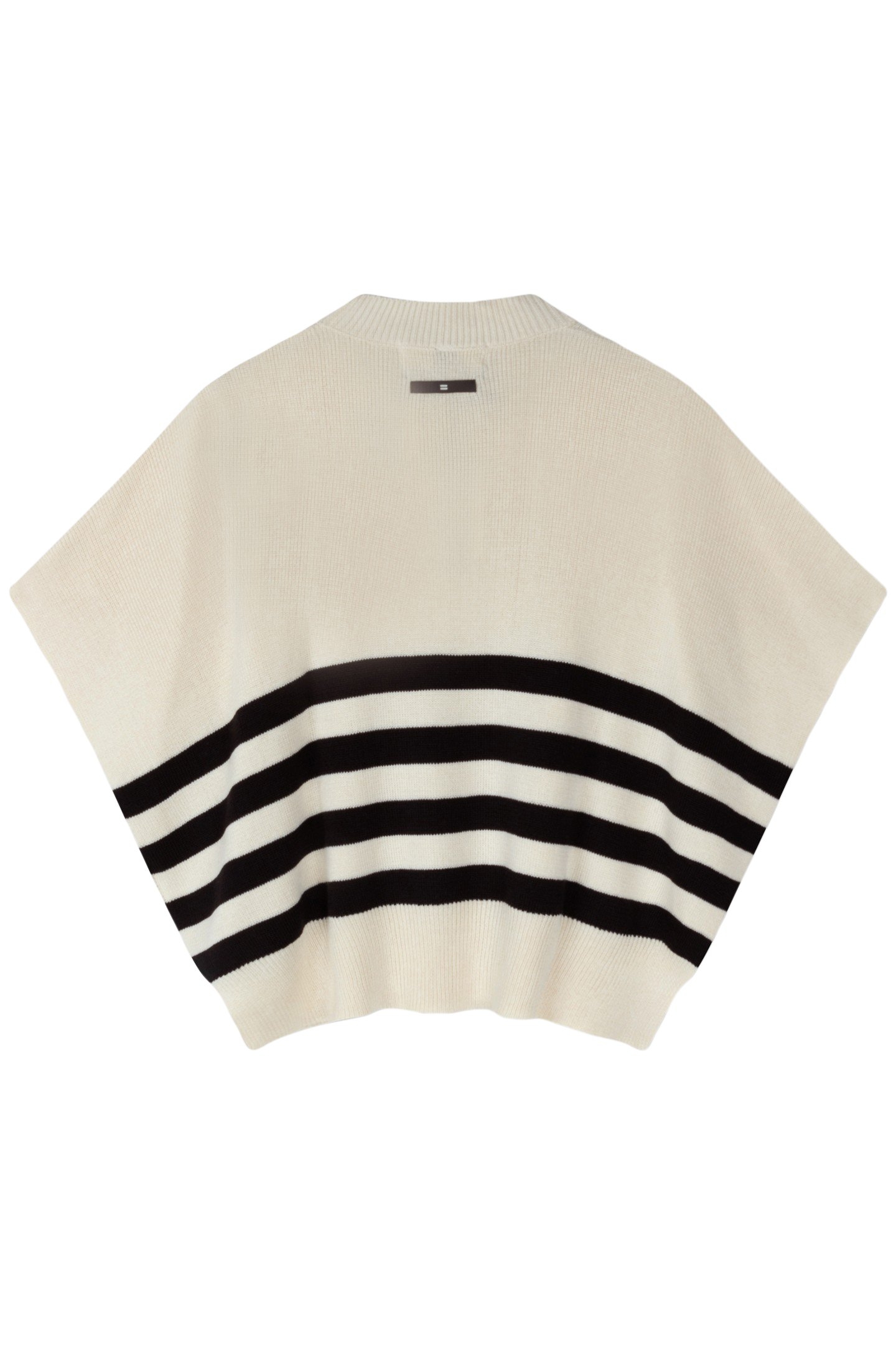 SLEEVELESS SWEATER KNIT STRIPES LIGHT SAFARI 5