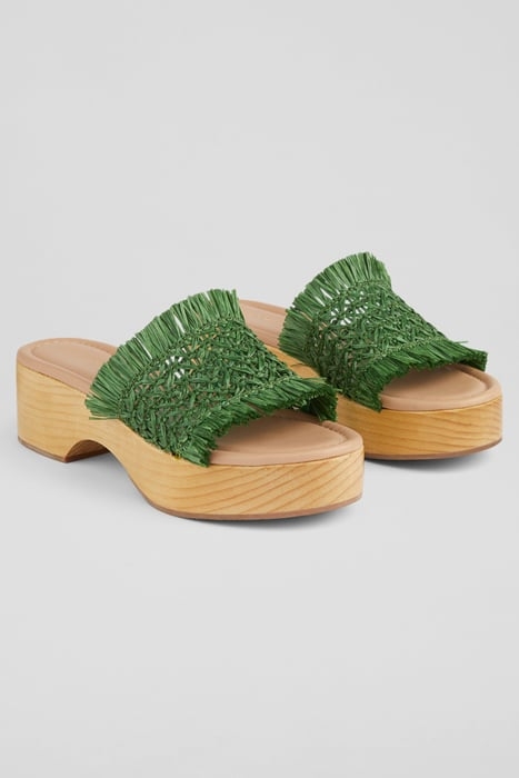 JENAE PLATFORM SANDAL GREEN 2