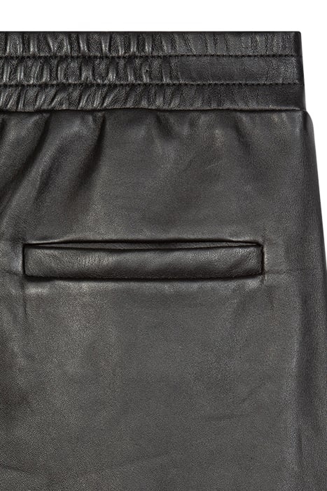 WOMENS TROUSERS LEATHER BLACK 6